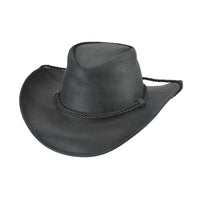 Bullhide HILLTOP Leather Cowboy Hat - Black - OriginalWestern.com