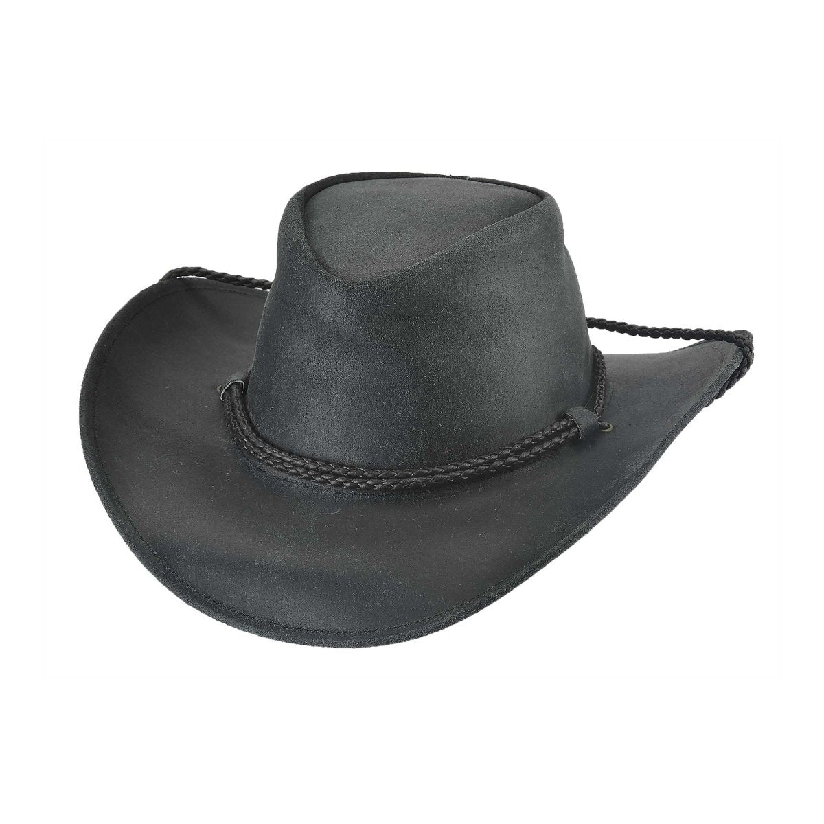 Bullhide HILLTOP Leather Cowboy Hat - Black - OriginalWestern.com