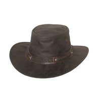 Bullhide HOBART Leather Cowboy Hat - Dark Brown - OriginalWestern.com
