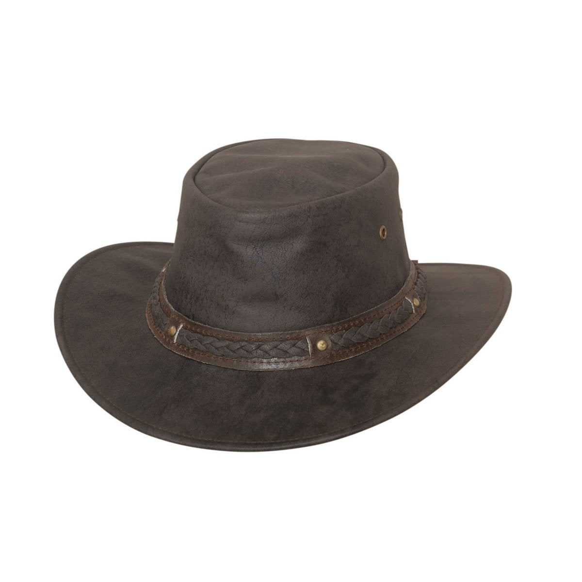 Bullhide HOBART Leather Cowboy Hat - Dark Brown - OriginalWestern.com