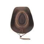 Bullhide HORSHAM Top Grain Leather Cowboy Hat - Brown - OriginalWestern.com
