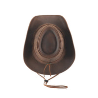 Bullhide HORSHAM Top Grain Leather Cowboy Hat - Brown - OriginalWestern.com