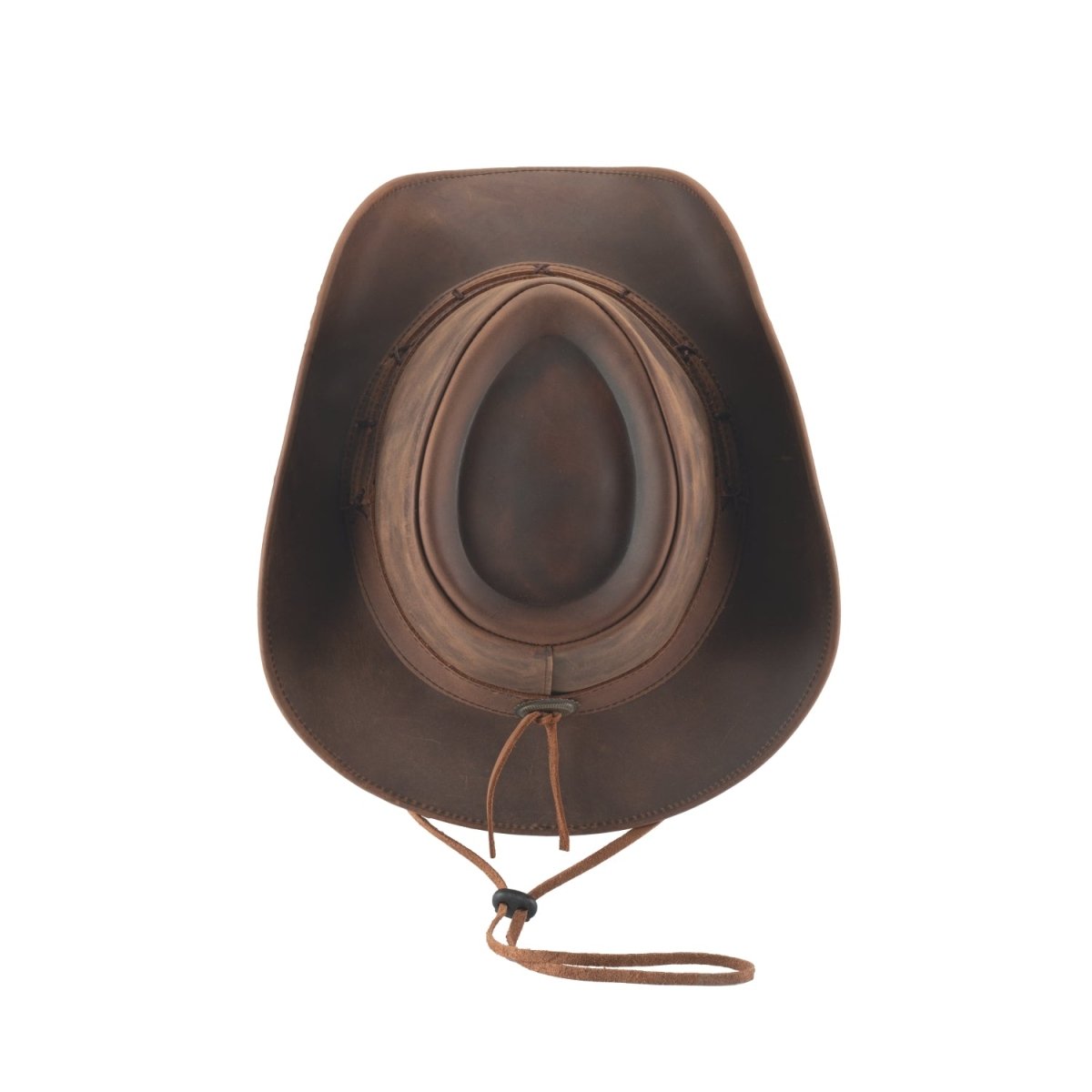Bullhide HORSHAM Top Grain Leather Cowboy Hat - Brown - OriginalWestern.com