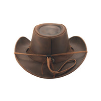 Bullhide HORSHAM Top Grain Leather Cowboy Hat - Brown - OriginalWestern.com