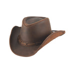 Bullhide HORSHAM Top Grain Leather Cowboy Hat - Brown - OriginalWestern.com