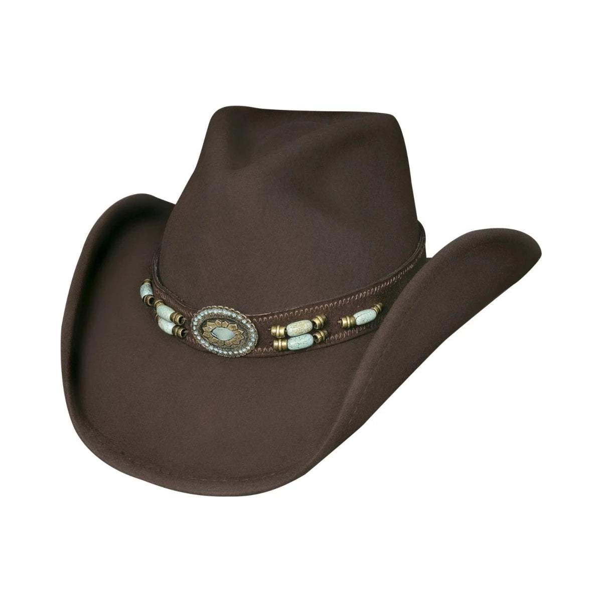 Bullhide Jewel of the West Chocolate Brown Western Cowboy Hat Premium Wool 3 3/4 - OriginalWestern.com