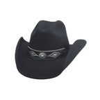 Bullhide JOLENE Premium Wool Felt Cowboy Hat - Black - OriginalWestern.com