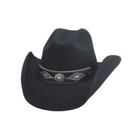 Bullhide JOLENE Premium Wool Felt Cowboy Hat - Black - OriginalWestern.com