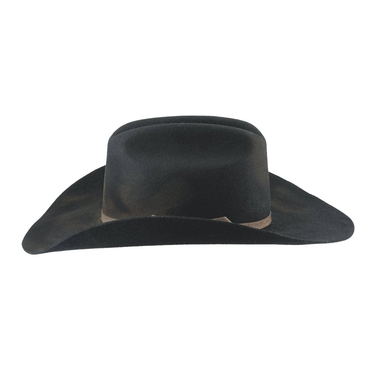 Bullhide KAYCE 4X Premium Wool Felt Cowboy Hat - Black Distressed - OriginalWestern.com