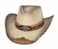 Bullhide KICK THE DUST OFF Buckskin Faux Felt Cowboy Hat 3 1/4" Brim Western - OriginalWestern.com