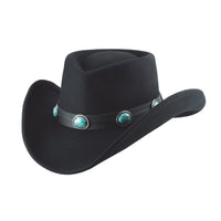 Bullhide KLAMATH Premium Wool Felt Cowboy Hat - Black - OriginalWestern.com
