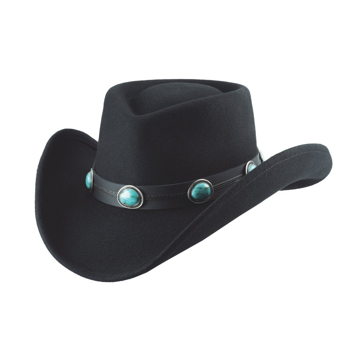 Bullhide KLAMATH Premium Wool Felt Cowboy Hat - Black - OriginalWestern.com