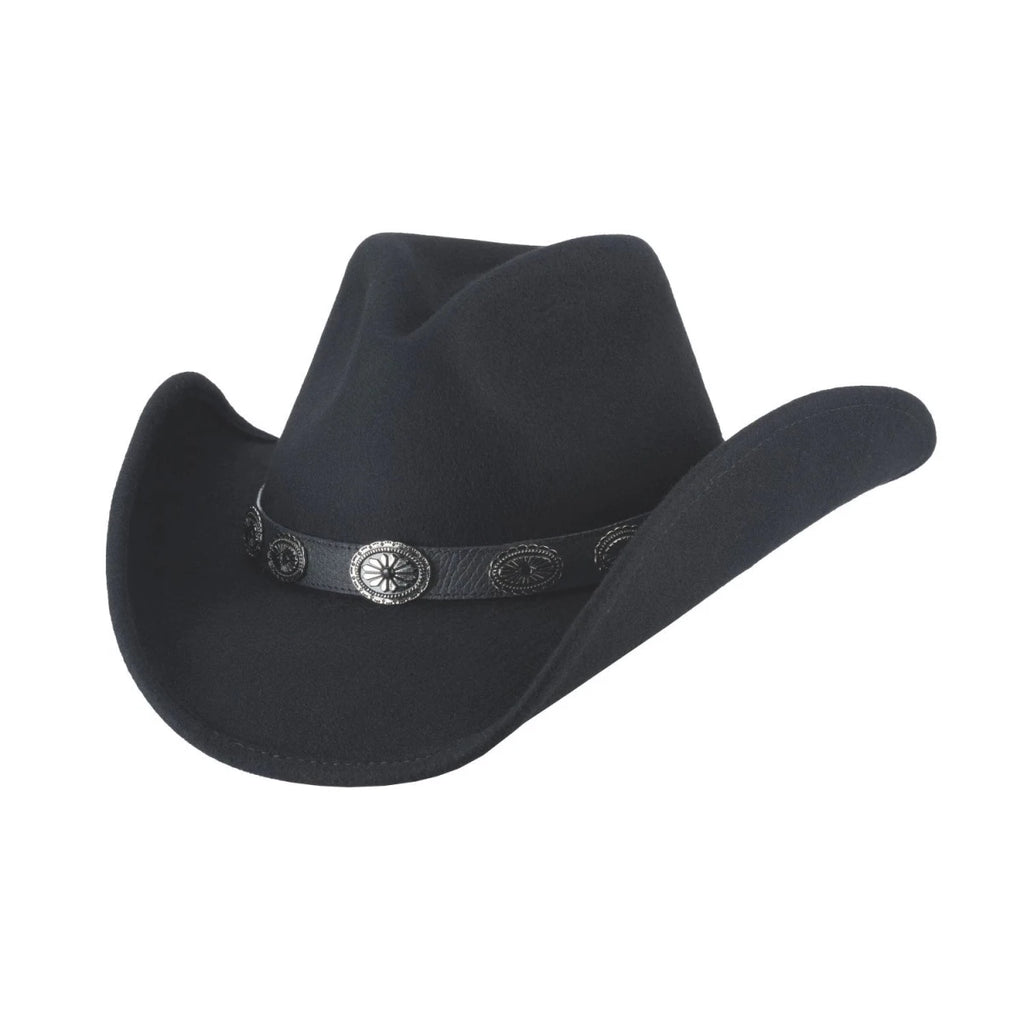 Bullhide Last Night Cowboy Hat Black Wool Western 3 1/2" Brim S–XL Unisex - OriginalWestern.com