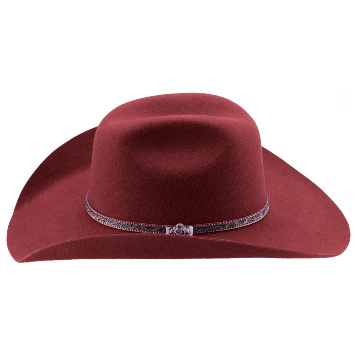 Bullhide LIFE WITH YOU 4X Premium Wool Felt Cowboy Hat - Carmine - OriginalWestern.com