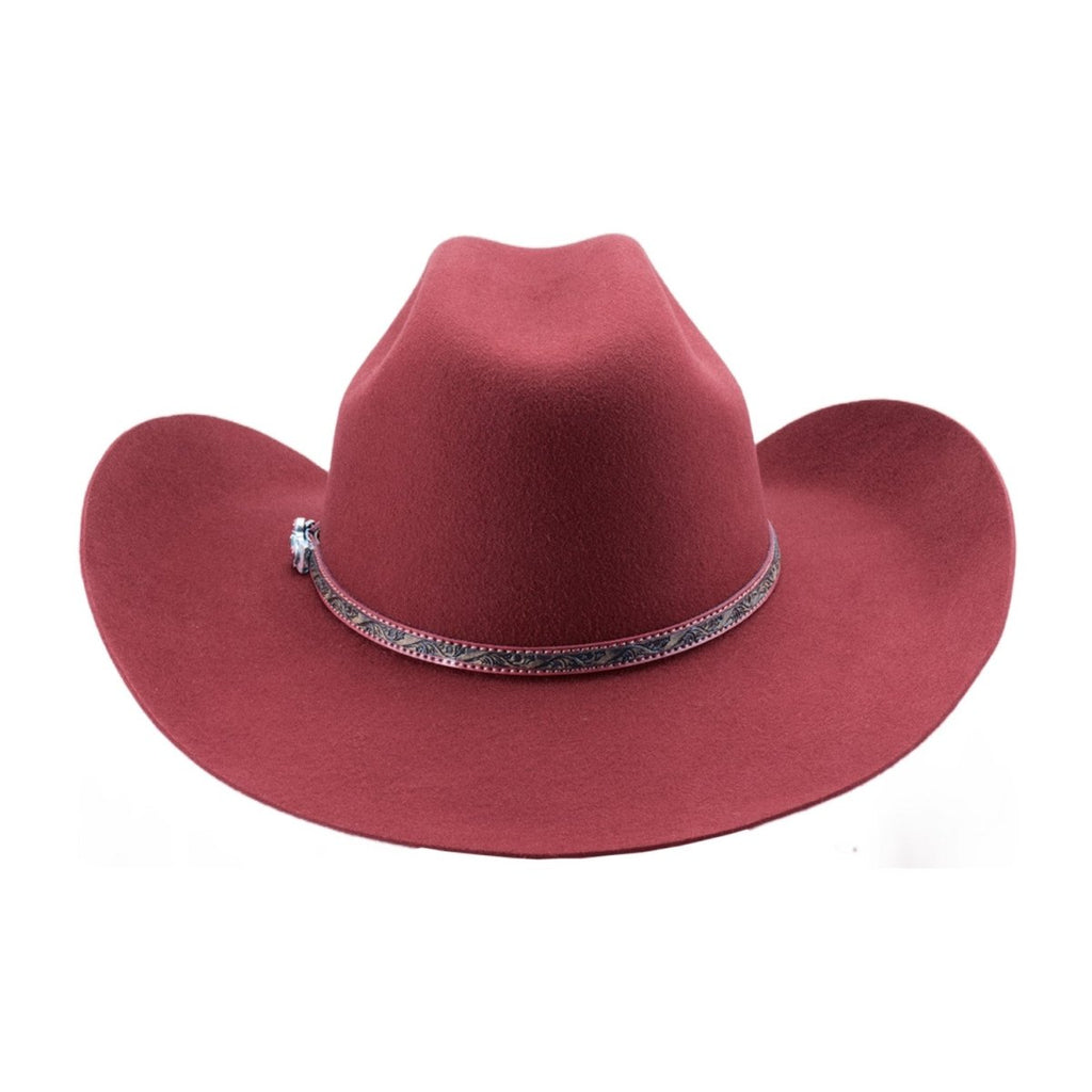 Bullhide LIFE WITH YOU 4X Premium Wool Felt Cowboy Hat - Carmine - OriginalWestern.com