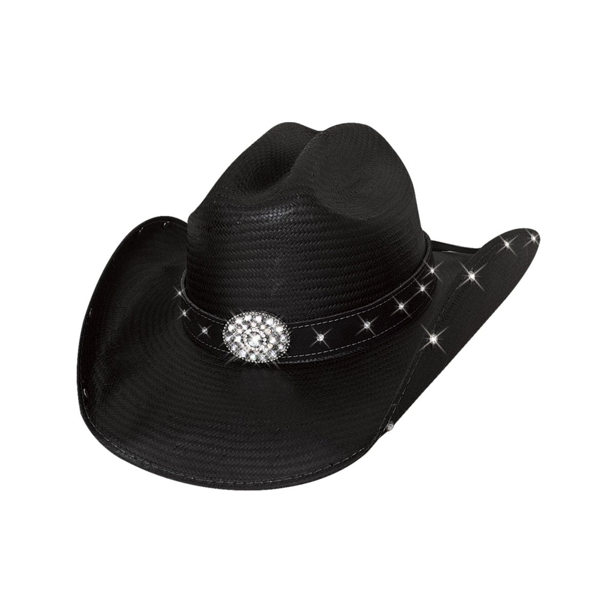 Bullhide LOYALTY PAYS Shantung Panama Cowboy Straw Hat - Black - OriginalWestern.com