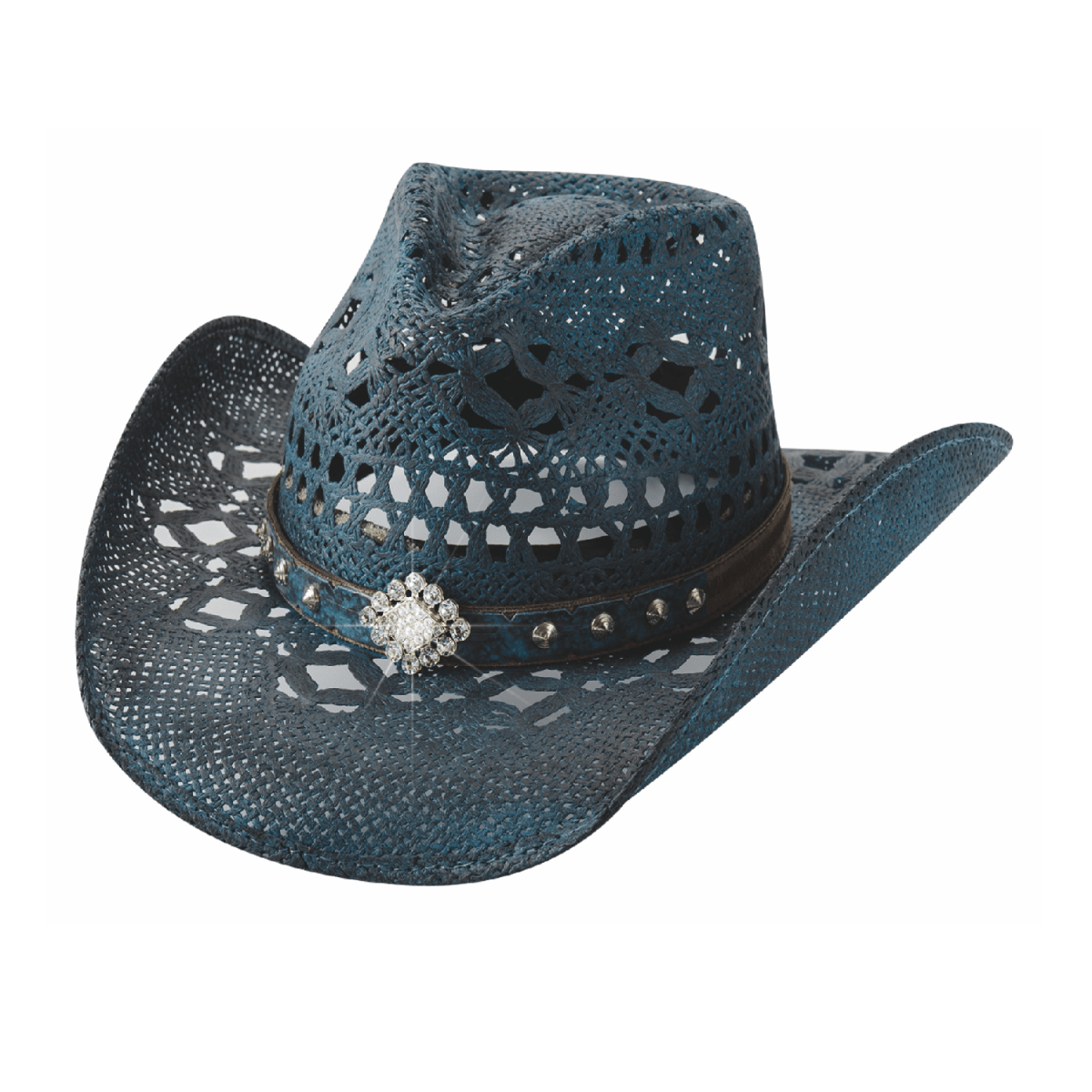 Bullhide MAGNIFICENT Toyo Straw Cowboy Hat - Blue - OriginalWestern.com