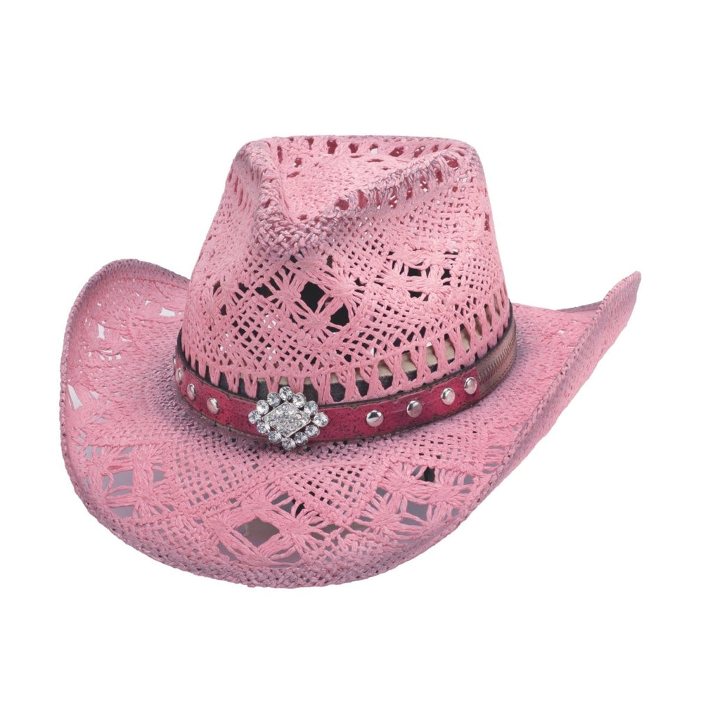 Bullhide MAGNIFICENT Toyo Straw Cowboy Hat - Pink - OriginalWestern.com