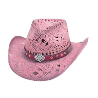 Bullhide MAGNIFICENT Toyo Straw Cowboy Hat - Pink - OriginalWestern.com