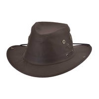 Bullhide MEDORA Weathered Cotton Water Repellent Outback Hat - Chocolate - OriginalWestern.com
