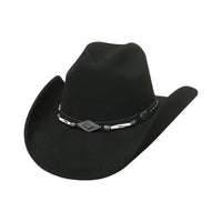Bullhide Mojave Cowboy Hat Black Premium Wool Western Rodeo 3.5" Brim Unisex - OriginalWestern.com