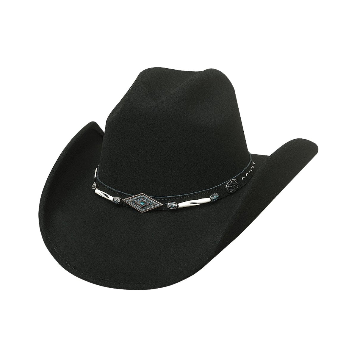 Bullhide MOJAVE Premium Wool Felt Cowboy Hat - Black - OriginalWestern.com