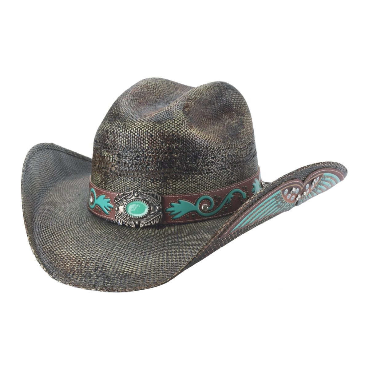 Bullhide MUSIC CITY Bangora Cowboy Straw Hat - Forest - OriginalWestern.com