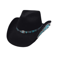 Bullhide NATURAL BEAUTY 0578 Black Wool Cowboy Hat 3 3/4" Brim Unisex - OriginalWestern.com