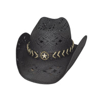 Bullhide NAUGHTY GIRL Toyo Straw Cowboy Hat - Black - OriginalWestern.com