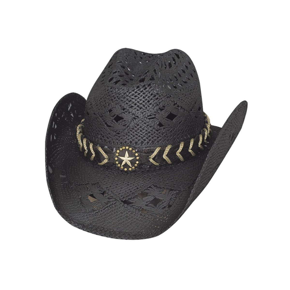 Bullhide NAUGHTY GIRL Toyo Straw Cowboy Hat - Black - OriginalWestern.com