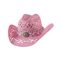 Bullhide NAUGHTY GIRL Toyo Straw Cowboy Hat - Pink - OriginalWestern.com