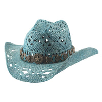 Bullhide NAUGHTY GIRL Toyo Straw Cowboy Hat - Turquoise - OriginalWestern.com
