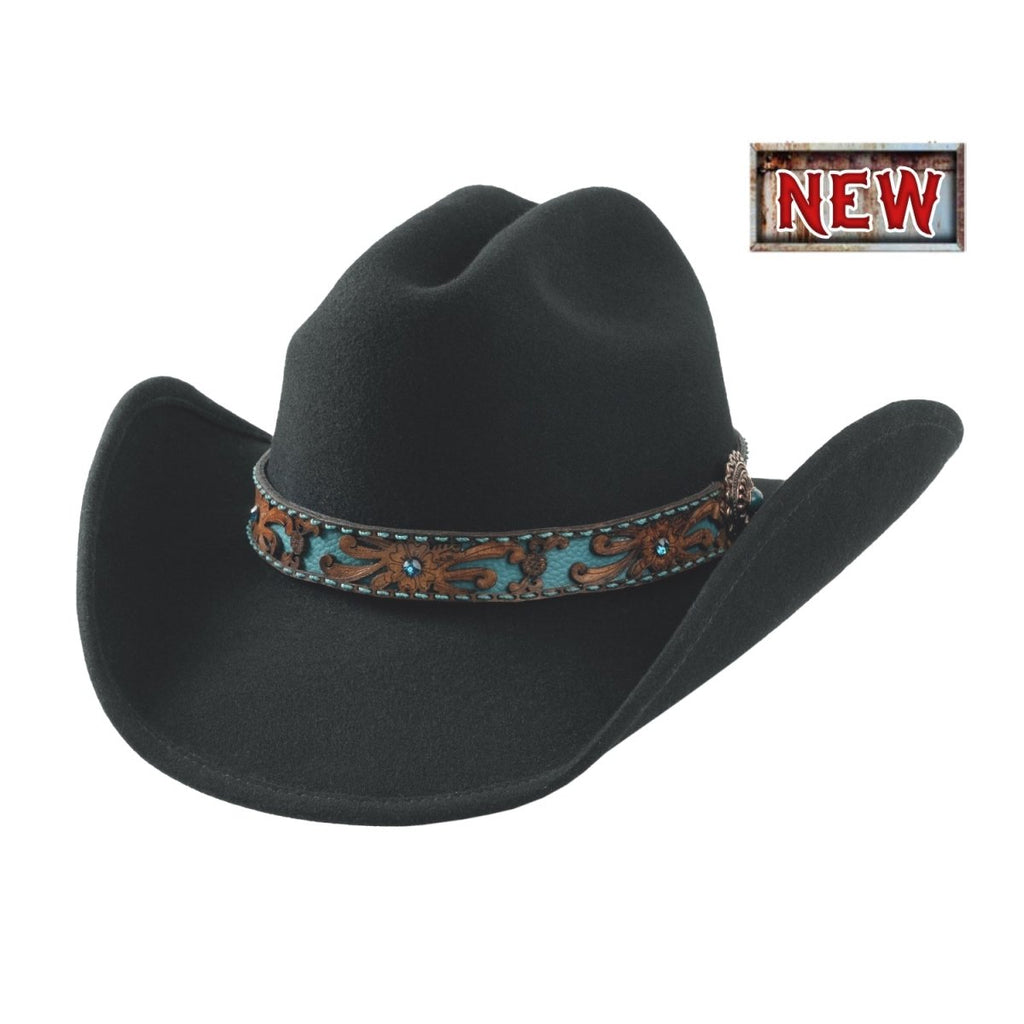 Bullhide ON PURPOSE Premium Wool Felt Cowboy Hat - Black - OriginalWestern.com