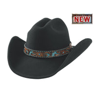 Bullhide ON PURPOSE Premium Wool Felt Cowboy Hat - Black - OriginalWestern.com