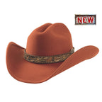 Bullhide ON PURPOSE Premium Wool Felt Cowboy Hat - Rust - OriginalWestern.com