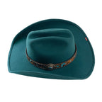 Bullhide ON PURPOSE Turquoise Premium Wool Cowboy Hat 3 7/8" Brim Fashion Felt - OriginalWestern.com