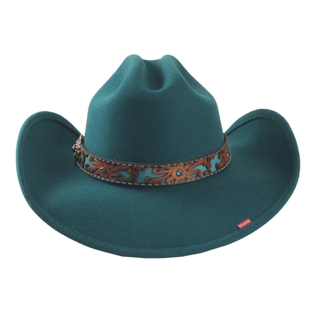 Bullhide ON PURPOSE Turquoise Premium Wool Cowboy Hat 3 7/8" Brim Fashion Felt - OriginalWestern.com