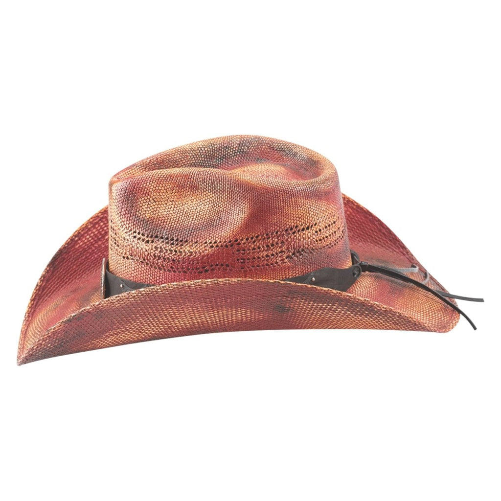 Bullhide ONLY ME Bangora Cowboy Straw Hat - Red - OriginalWestern.com