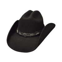 Bullhide PASS THE BUCK Black Wool Felt Cowboy Hat 3 7/8" Brim Western - OriginalWestern.com