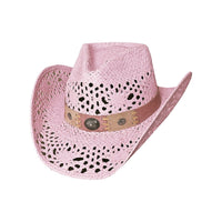 Bullhide PURE COUNTRY Toyo Straw Cowboy Hat - Pink - OriginalWestern.com