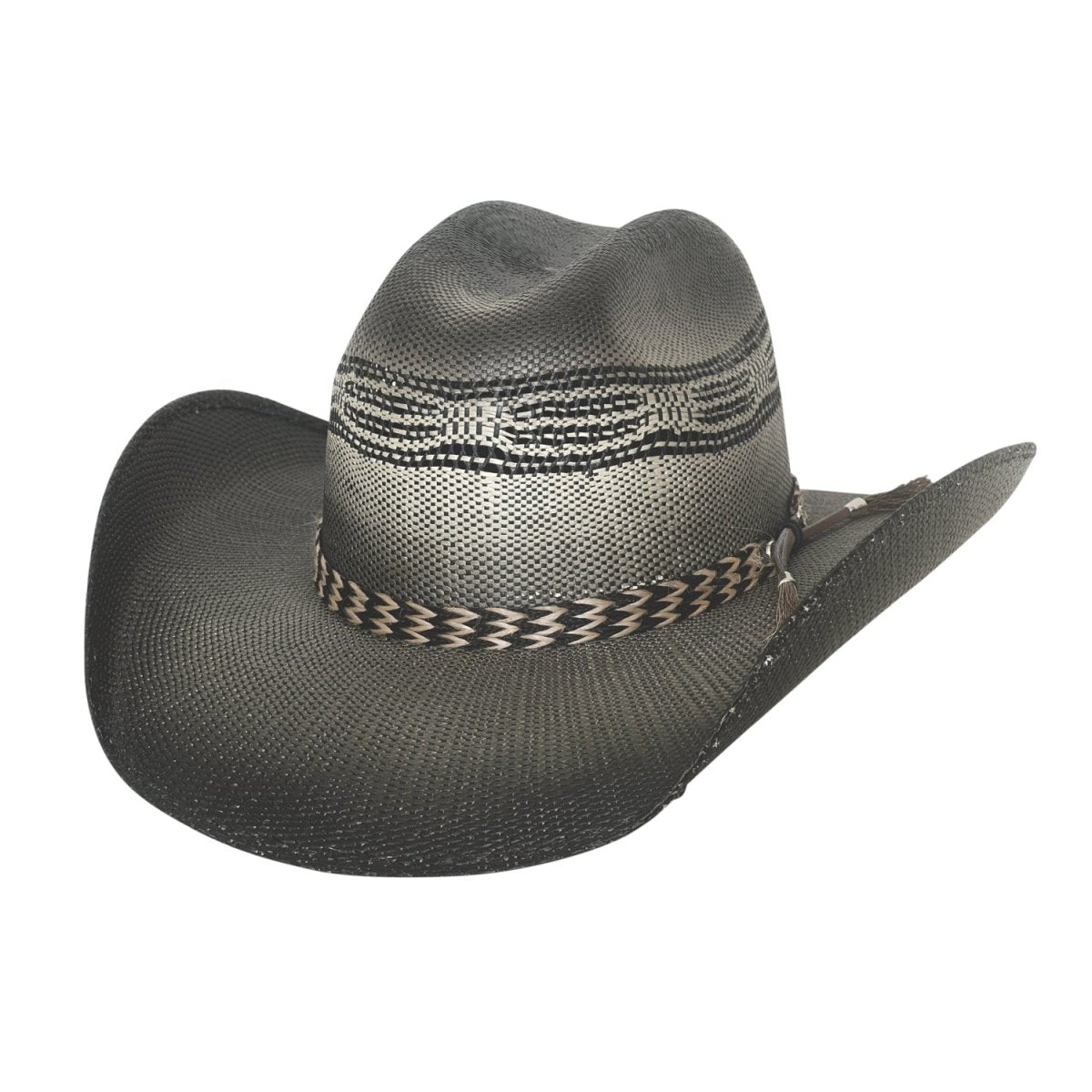 Bullhide RAISING SAND Bangora Cowboy Straw Hat - Black - OriginalWestern.com