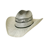 Bullhide REDNECK REASON 20X Bangora Cowboy Straw Hat - Black/Natural - OriginalWestern.com