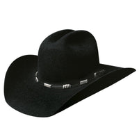 Bullhide ROCKFORD 4X Premium Wool Felt Cowboy Hat - Black - OriginalWestern.com