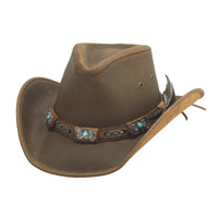 Bullhide ROSWELL Top Grain Leather Cowboy Hat - Bronze - OriginalWestern.com