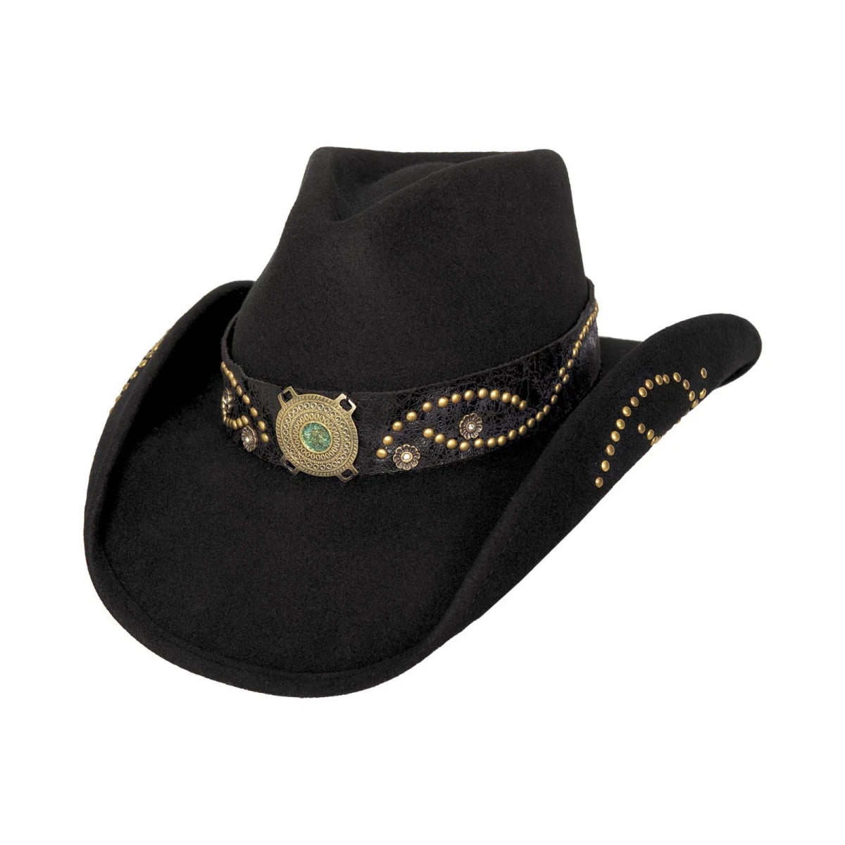 Bullhide Sheila Cowgirl Hat Black Wool Western 3 3/4" Brim S–XL - OriginalWestern.com