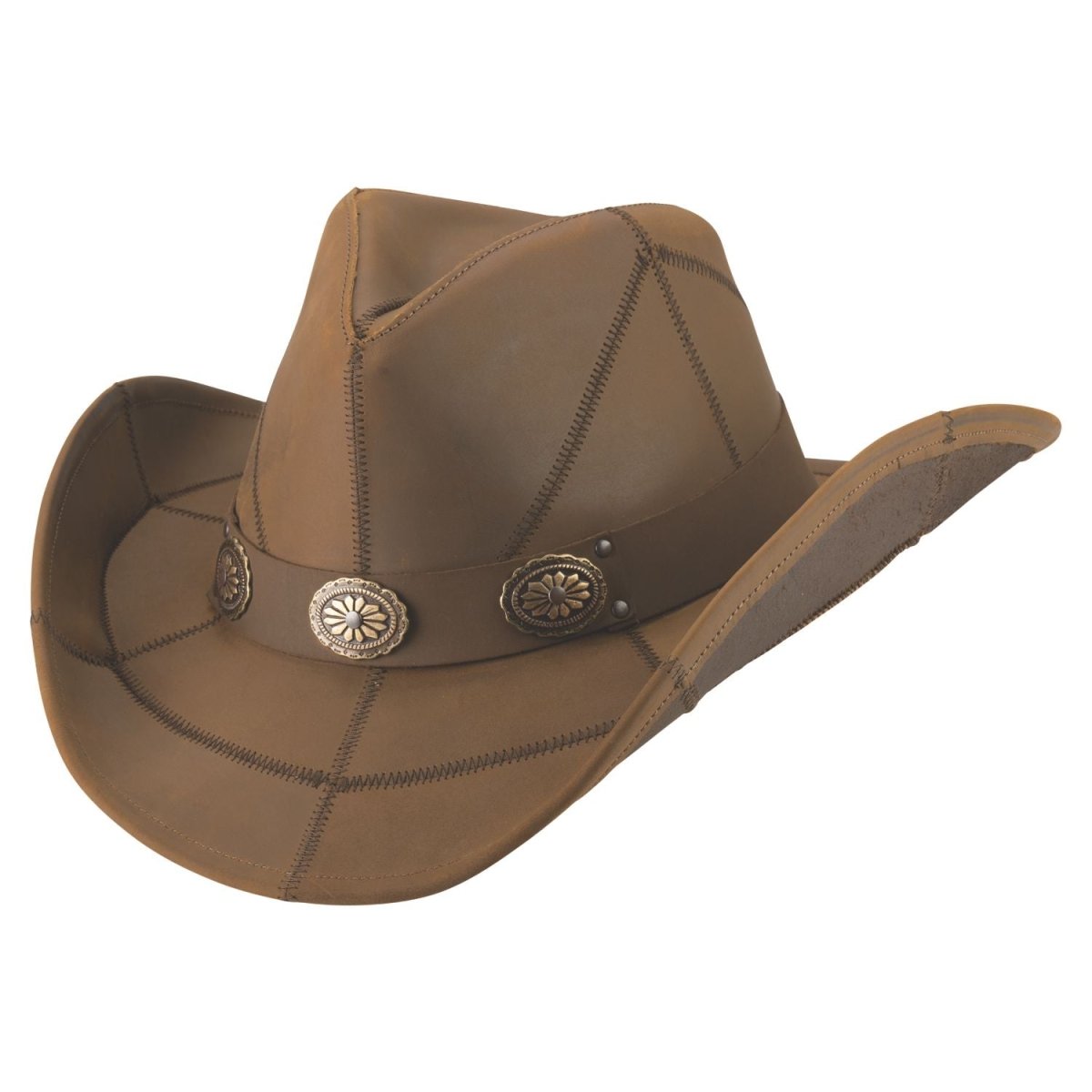 Bullhide SHILOH Leather Cowboy Hat - Camel - OriginalWestern.com