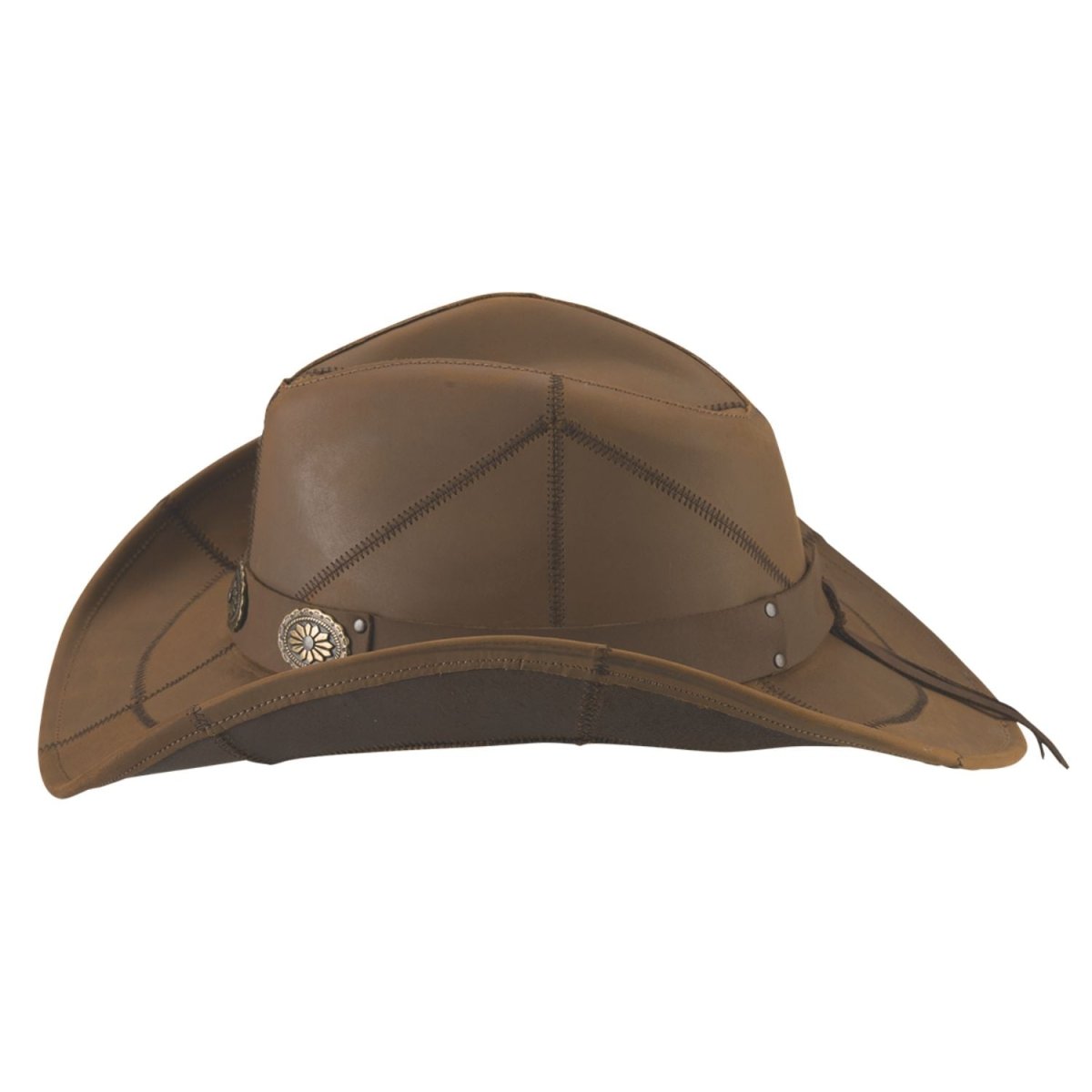 Bullhide SHILOH Leather Cowboy Hat - Camel - OriginalWestern.com