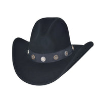 Bullhide SHOTGUN Black Wool Felt Cowboy Hat 4" Brim Men’s Western Ranch - OriginalWestern.com