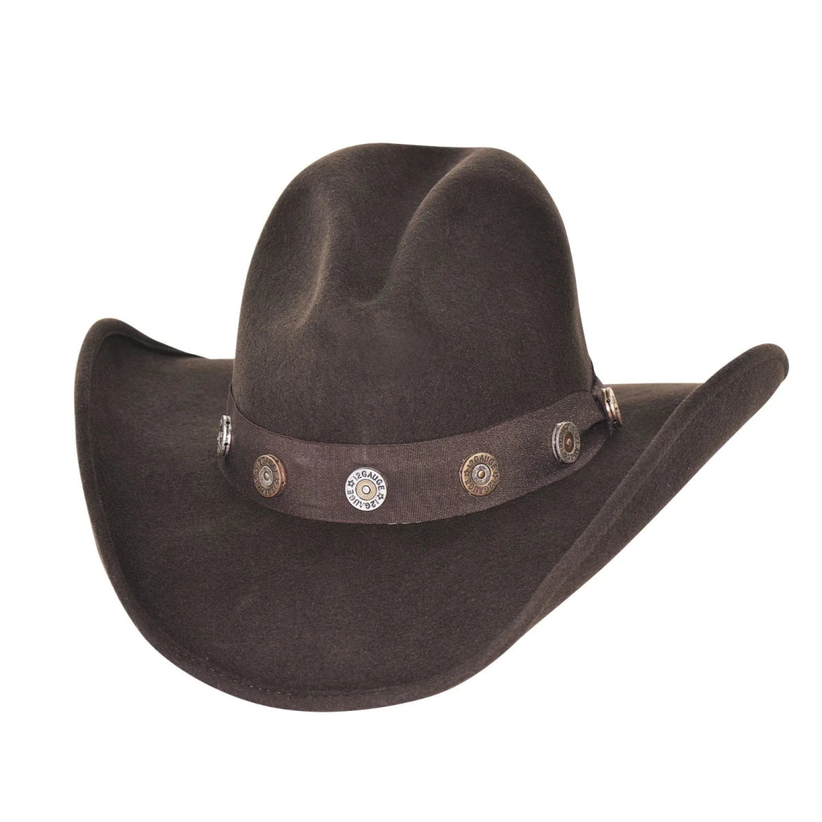 Bullhide SHOTGUN Chocolate Wool Felt Cowboy Hat 4" Brim Men’s Western - OriginalWestern.com