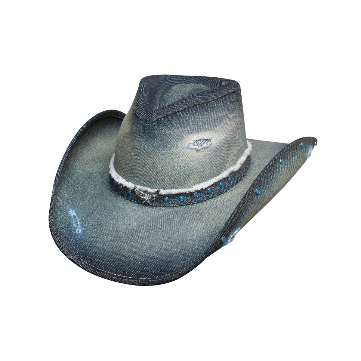 Bullhide SILVER WINGS Denim Cowboy Hat - Blue - OriginalWestern.com